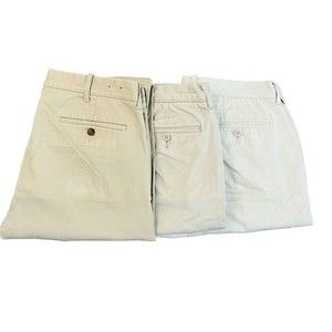 Set Of 3 - J Crew Mens Khaki Chino Dress Pants Size 34x30